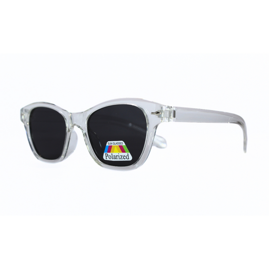 Jubleelens CatEye Translucent White - Black Polarized Sunglasses: Stylish and Functional, with the Added Benefit of UV Protection
