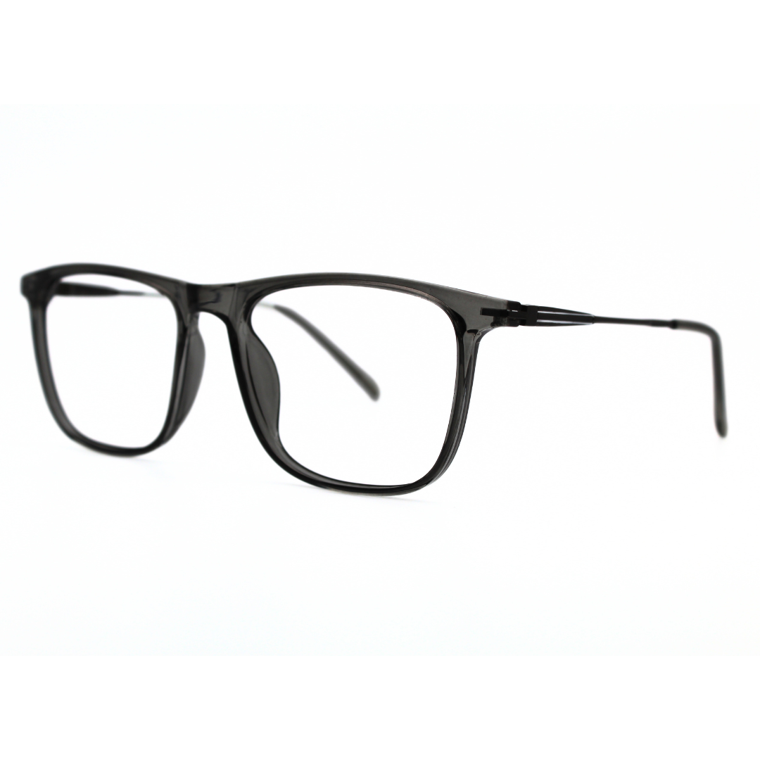 Dark Gray Color Rectangle Eyeglass Frames -Suitable for Unisex Model No. 126703