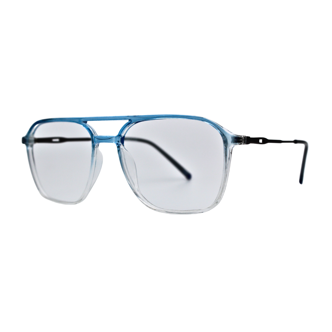 Jubleelens Unique Rectangular Eyeglasses - Gredle Blue 220806