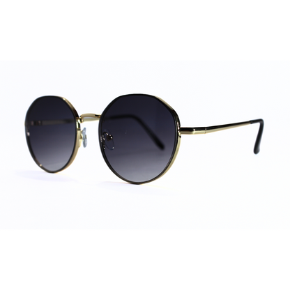 Jubleelens Round Grey Sunglasses - Golden Make a Statement with These Unique and Eye-Catching Shades in a Classic Grey Hue, with Superior Sun Protection