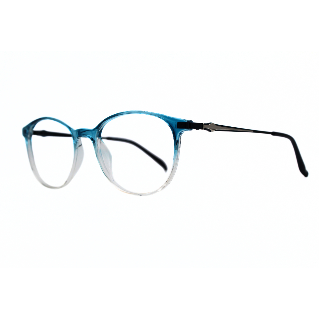 Jubleelens TRO16 Gredle Blue Silver Dark Eyeglasses A Frame for Every Face Shape
