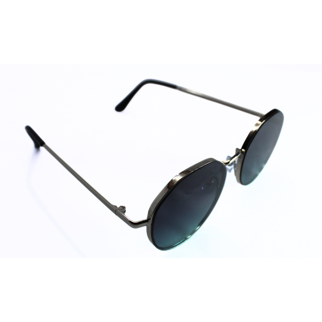 Jubleelens Round Dark Green Sunglasses - Silver Make a Statement with These Unique and Eye-Catching Shades