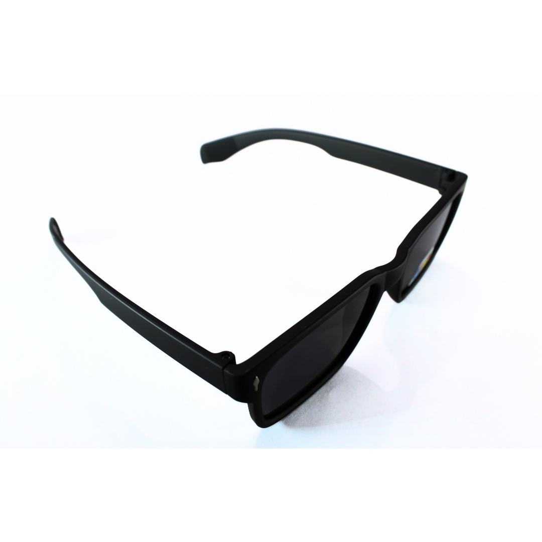 Jubleelens Rectangle Matte Black Sunglasses - Black Polarized A Must-Have Accessory for Any Wardrobe, with a Versatile and Stylish Design and the Added Benefit of UV Protection and Glare Reduction