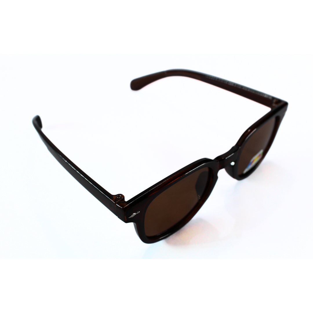 Jubleelens Wayfare Glossy Brown Sunglasses - Brown Polarized: Protect Your Eyes in Style with These Classic Shades