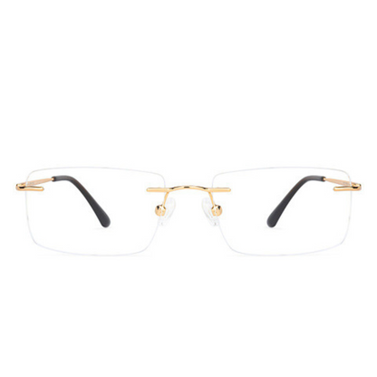 Titanium R&b Frame Titanium Golden Rimless Eyeglasses Frame