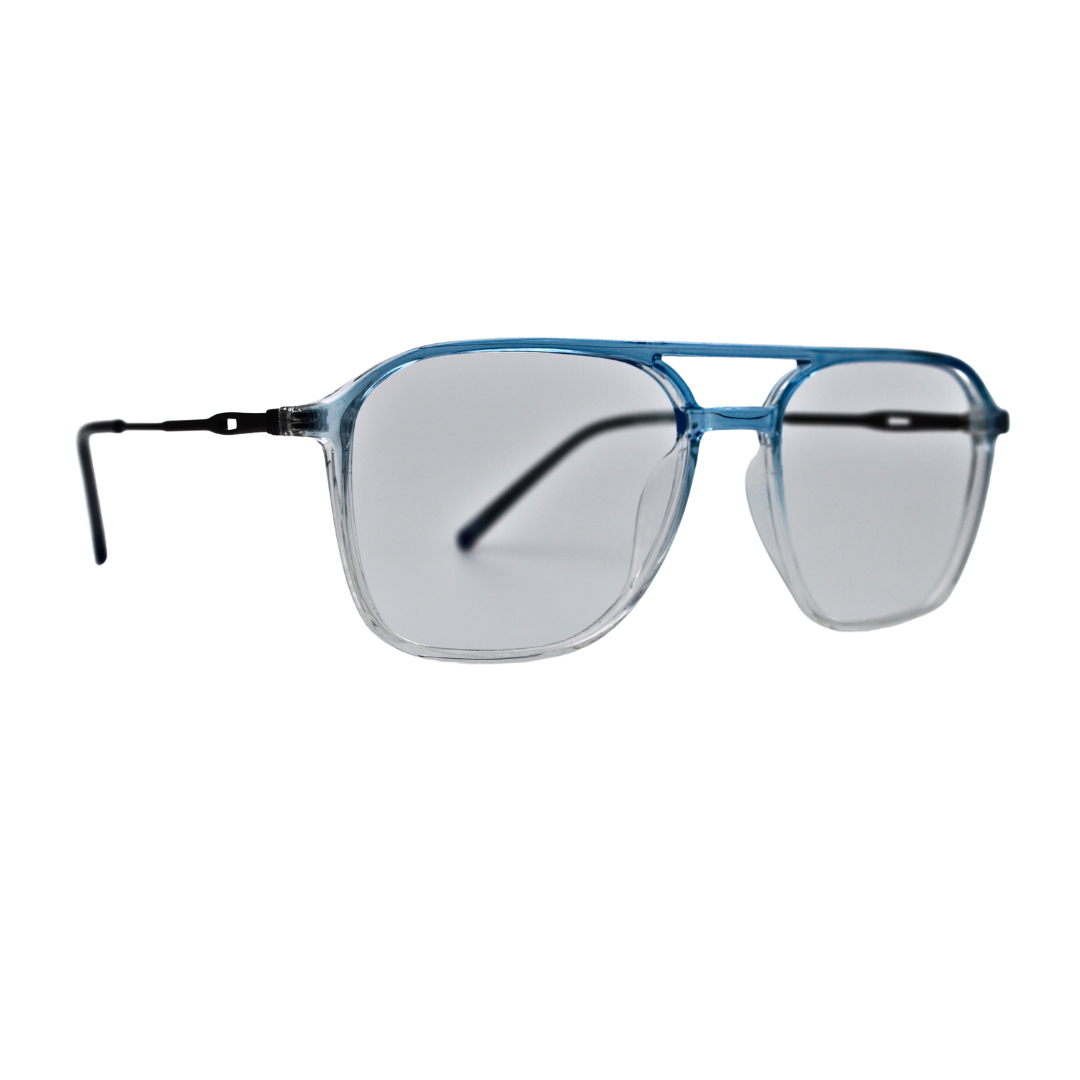 Jubleelens Unique Rectangular Eyeglasses - Gredle Blue 220806