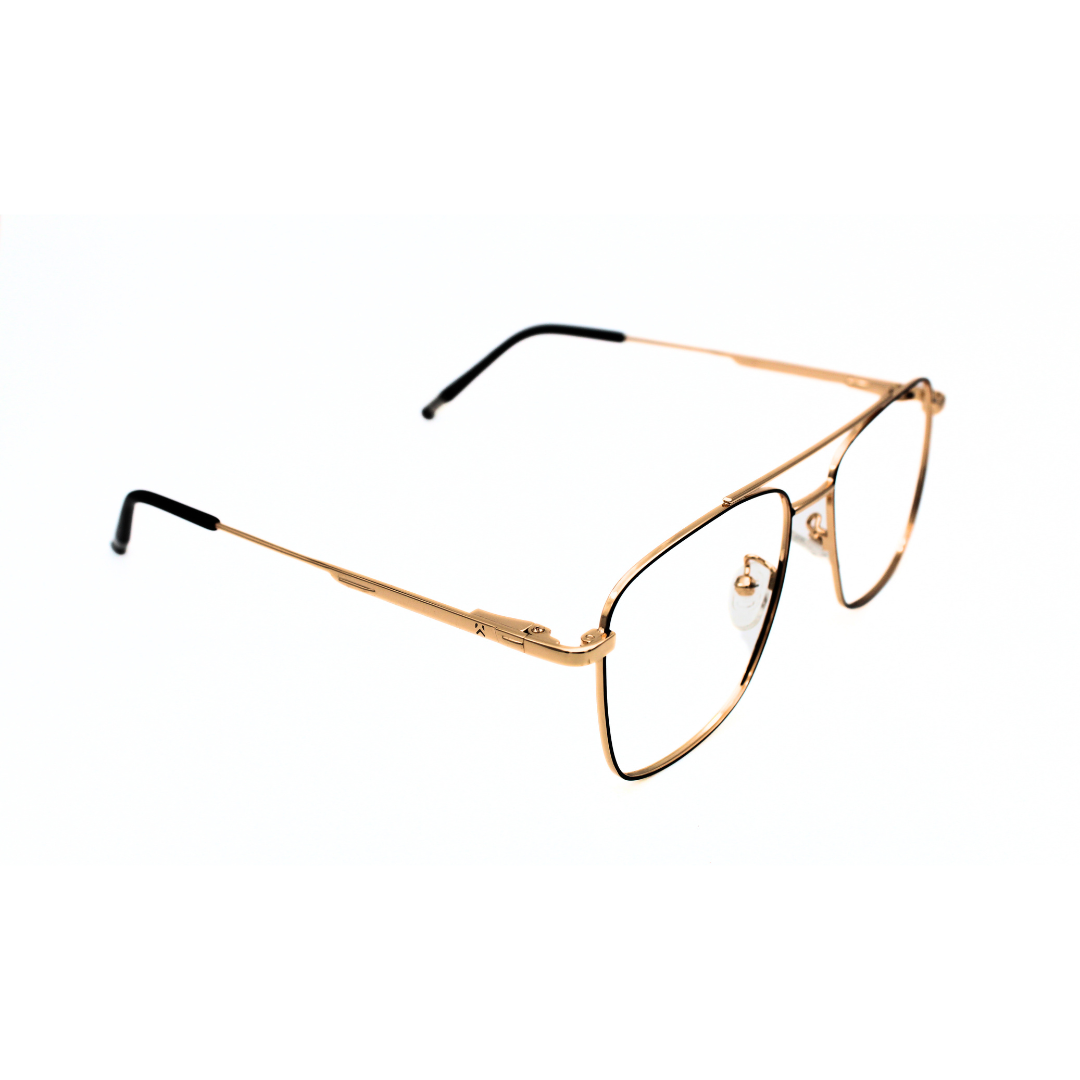 Jubleelens Metal Square5838 Square Black Golden - Golden Black Eyeglasses Your New Favorite Frame