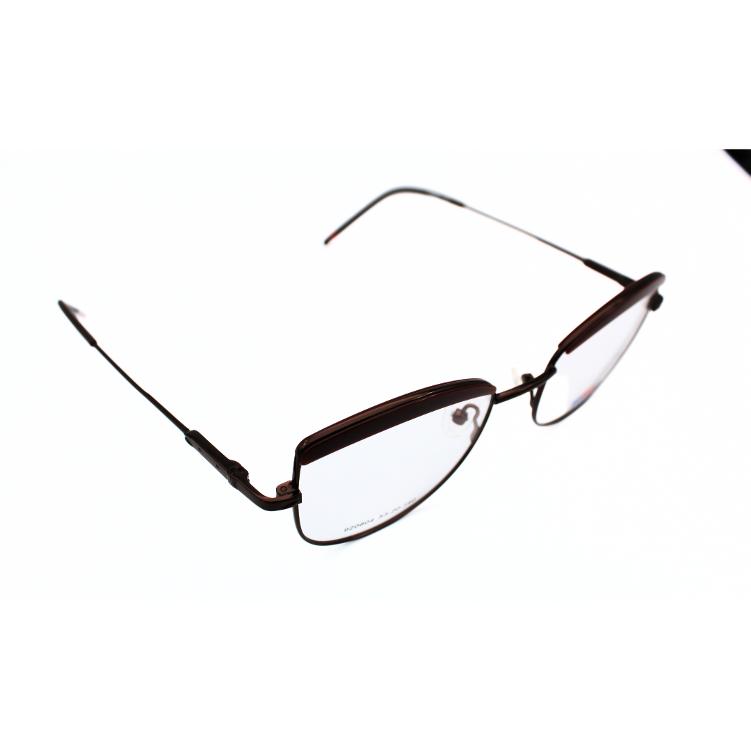 Jubleen's Frame Metal Cat Eye Territ t920804 Cat Eye Brown Eye Glass - Brown The Perfect Accessory for Any Occasion