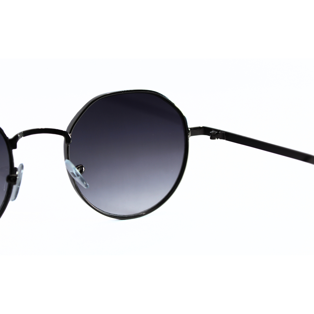 Jubleelens Round Black Sunglasses Elevate Your Style with These Sleek and Sophisticated Shades