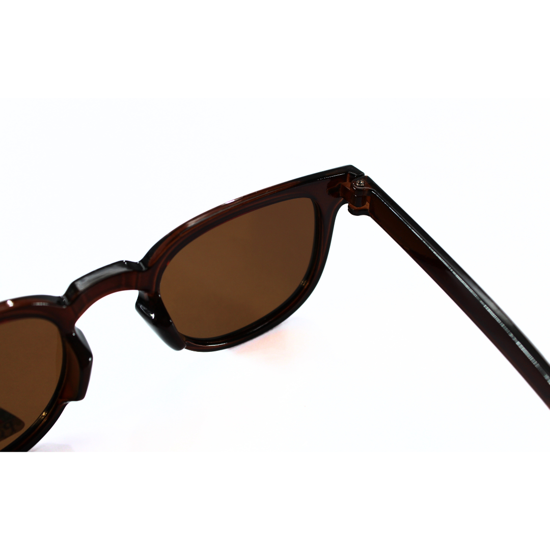 Jubleelens Wayfare Glossy Brown Sunglasses - Brown Polarized: Protect Your Eyes in Style with These Classic Shades
