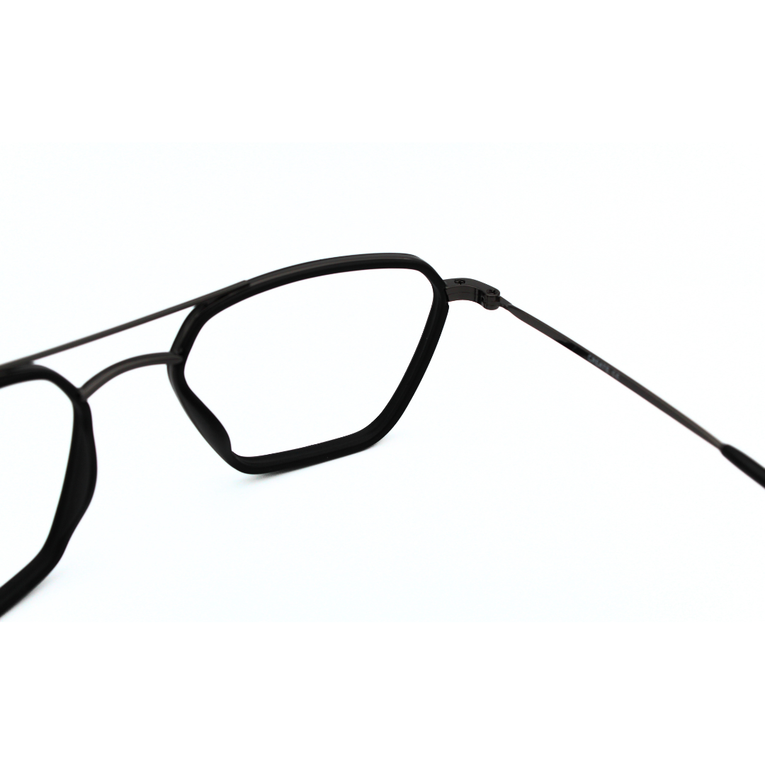 Jubleelens Triangle 23005 Eyeglasses Matt Black Frames for Men and Women