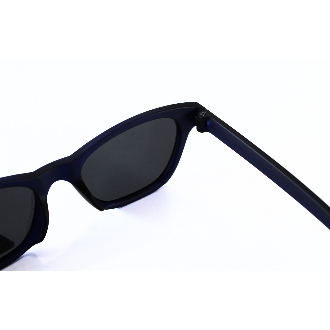 Jubleelens CatEye Matte Blue - Black Polarized 2 Sunglasses: Protect Your Eyes in Style with These Bold Shades