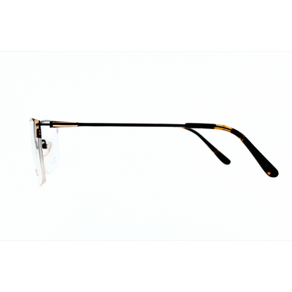 Jubleen's Frame 8983 Supra Golden Eye Glass - Golden Elevate Your Look with These Gold and Brown Frames