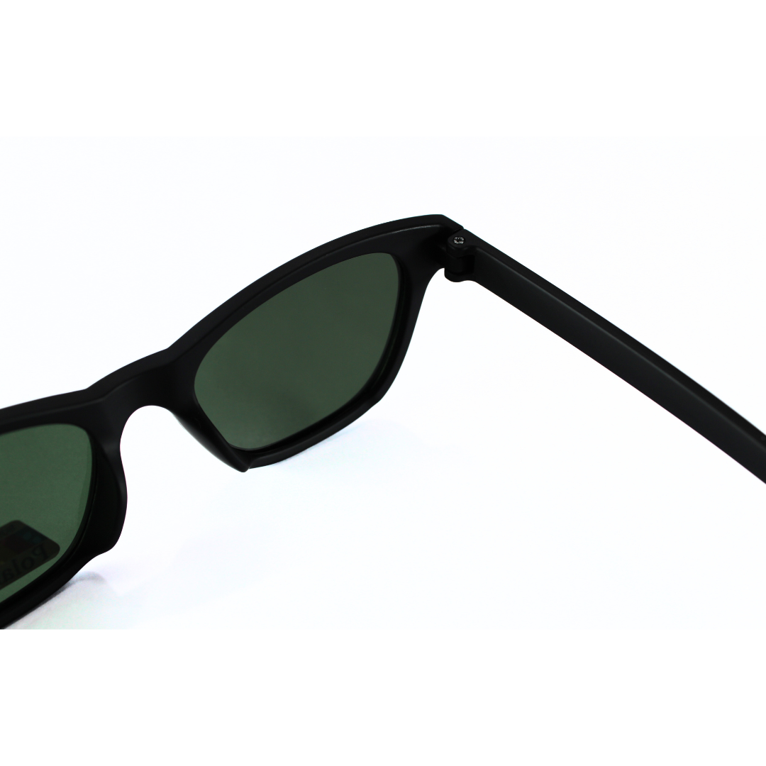 Jubleelens CatEye Matte Black - Green Polarized 2 Sunglasses: Stylish and Functional, with the Added Benefit of UV Protection