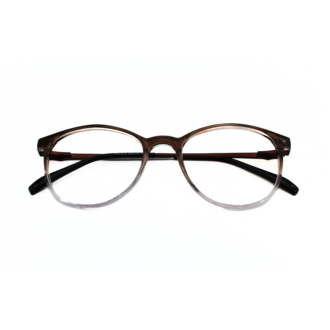 Jubleelens TR016-8 Gredle Brown Golden Brown Eyeglasses A Frame for Every Face Shape