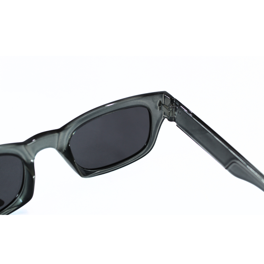 Gray Fashion Vintage Wide Legs Black Color Sunglasses UV400 Square For Men Women