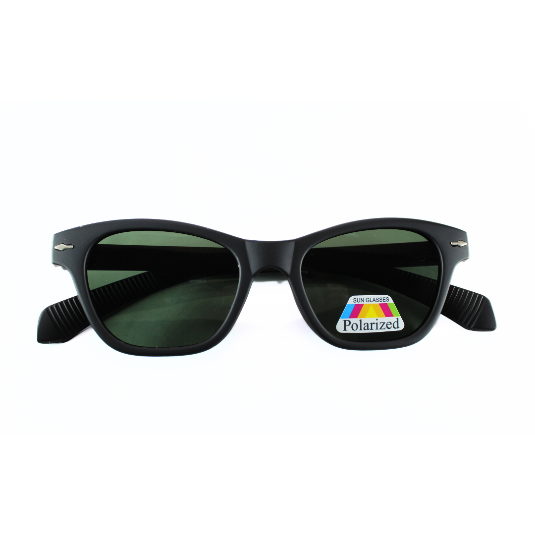 Jubleelens CatEye Matte Black - Green Polarized 2 Sunglasses: Stylish and Functional, with the Added Benefit of UV Protection
