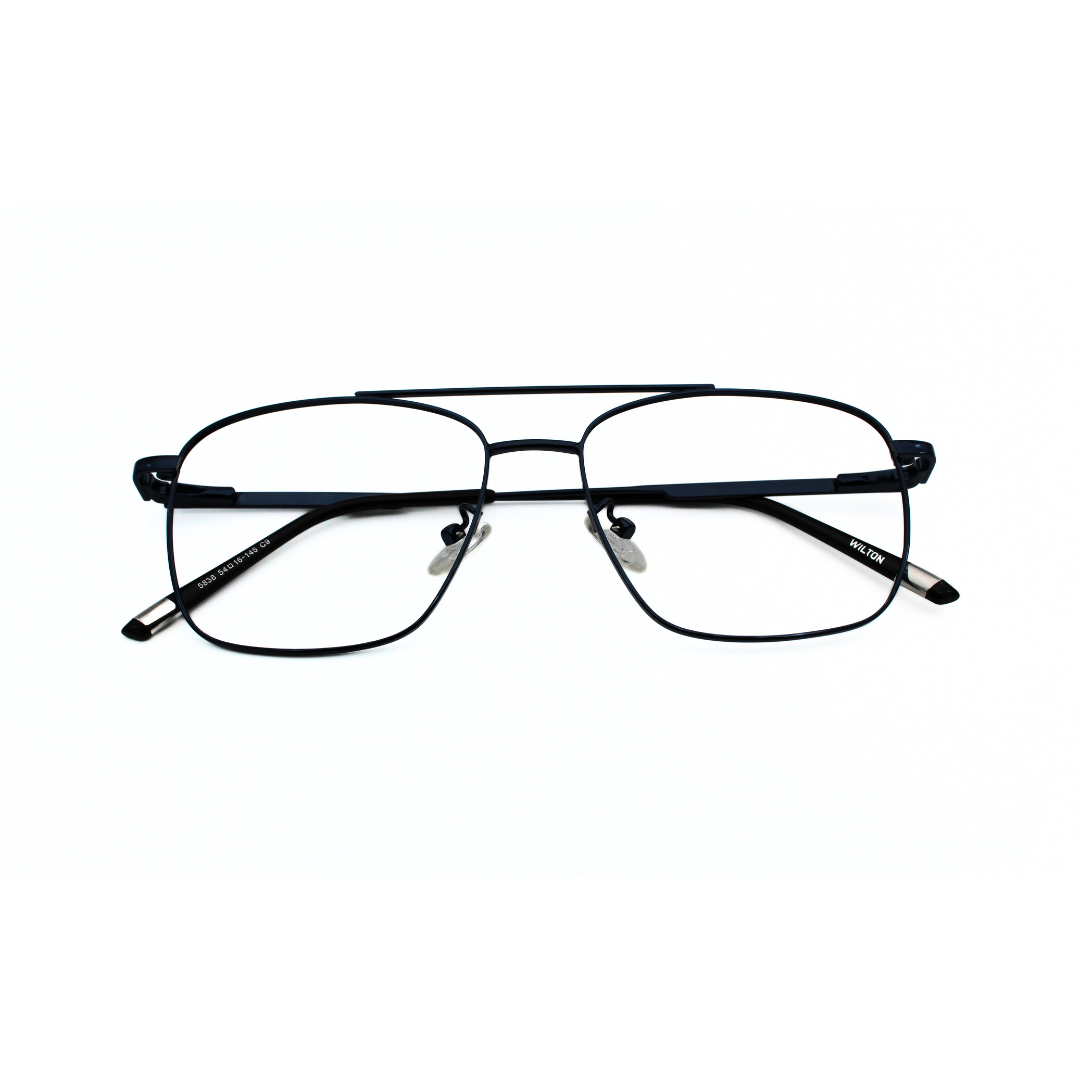 Jubleen's Frame 5838 Square Matt Black Eye Glass - Black Protect Your Eyes in Style with These Matt Black Frames