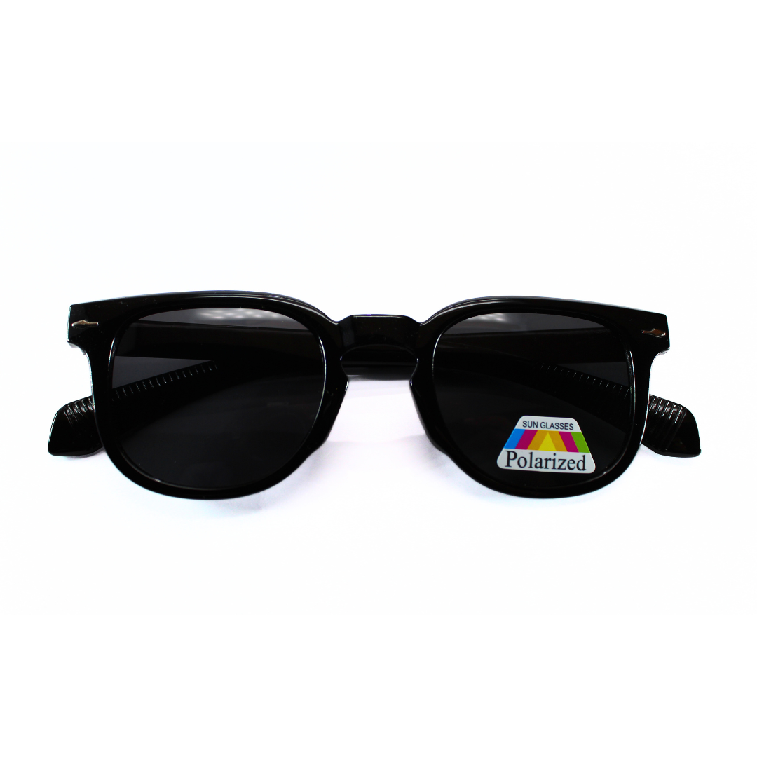 Jubleelens Wayfarer Glossy Black Sunglasses - Black Polarized Protect Your Eyes in Style with These Sleek and Sophisticated Shades