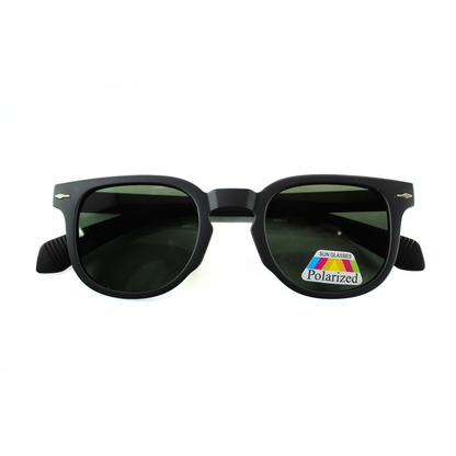 Jubleelens Wayfarer Matte Black Sunglasses - Green Polarized 2 A Stylish and Functional Pair with Superior Sun Protection