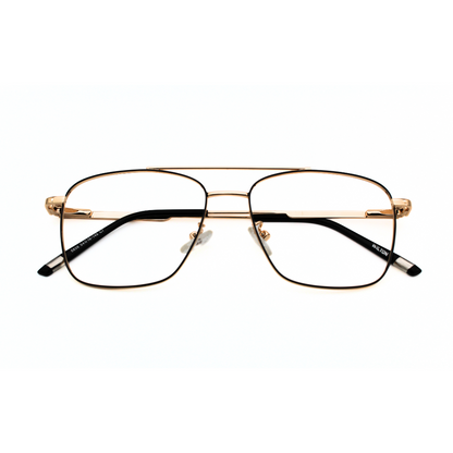 Jubleelens Metal Square5838 Square Black Golden - Golden Black Eyeglasses Your New Favorite Frame