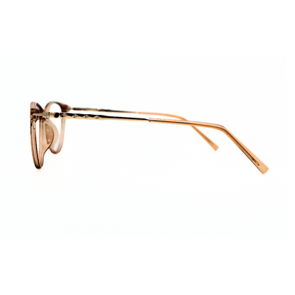 Jubleelens Modern Oval Eyeglasses - Trans Brown Silver Brown 126706