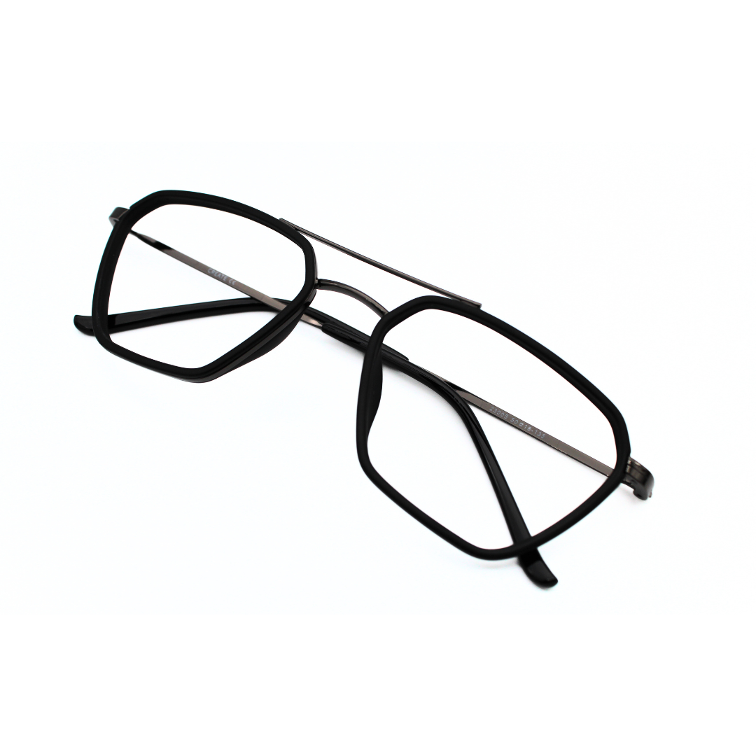 Jubleelens Triangle 23005 Eyeglasses Matt Black Frames for Men and Women