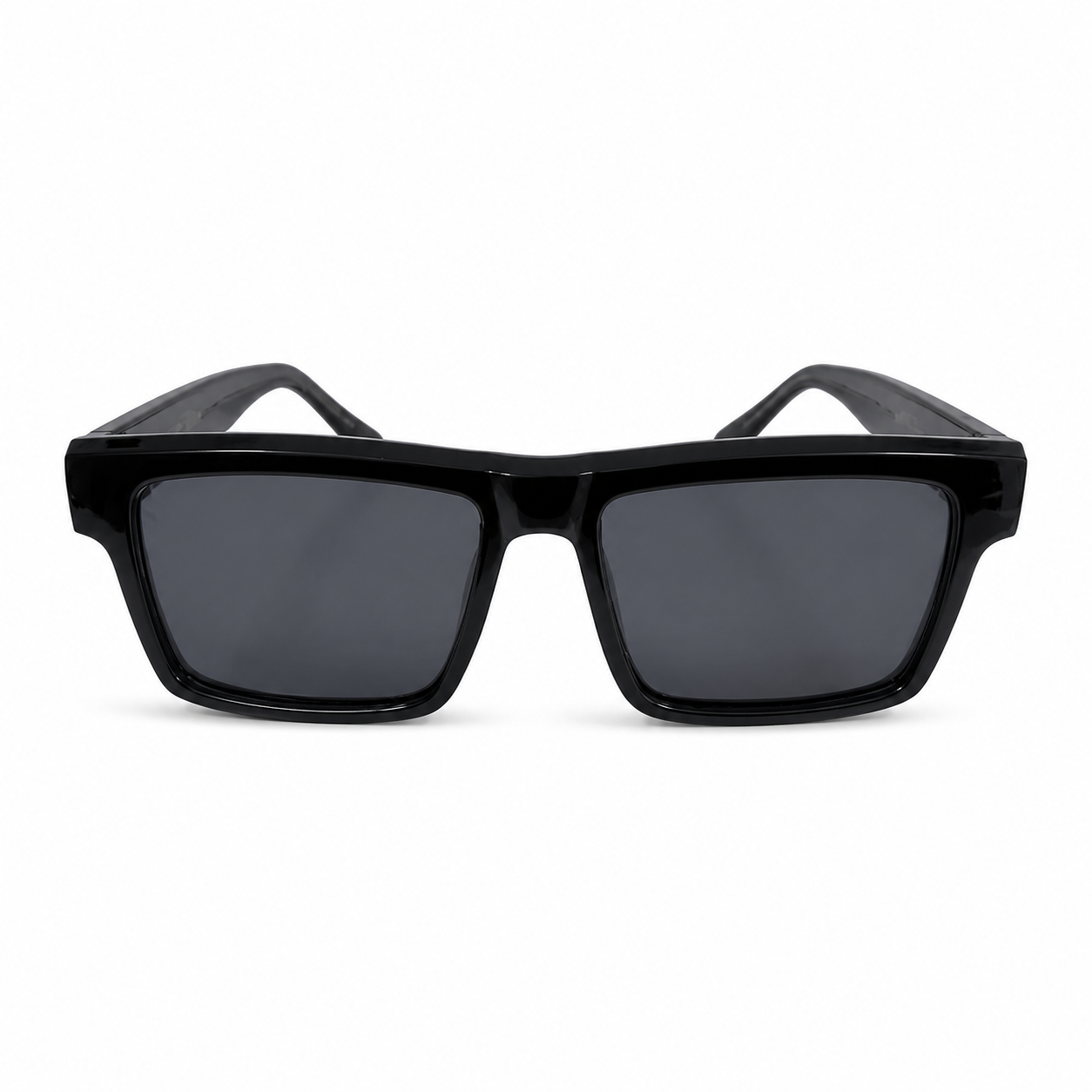 Polarized Square Sunglasses for Men & Women | UV Protected Full Rim Black Frame Eyewear