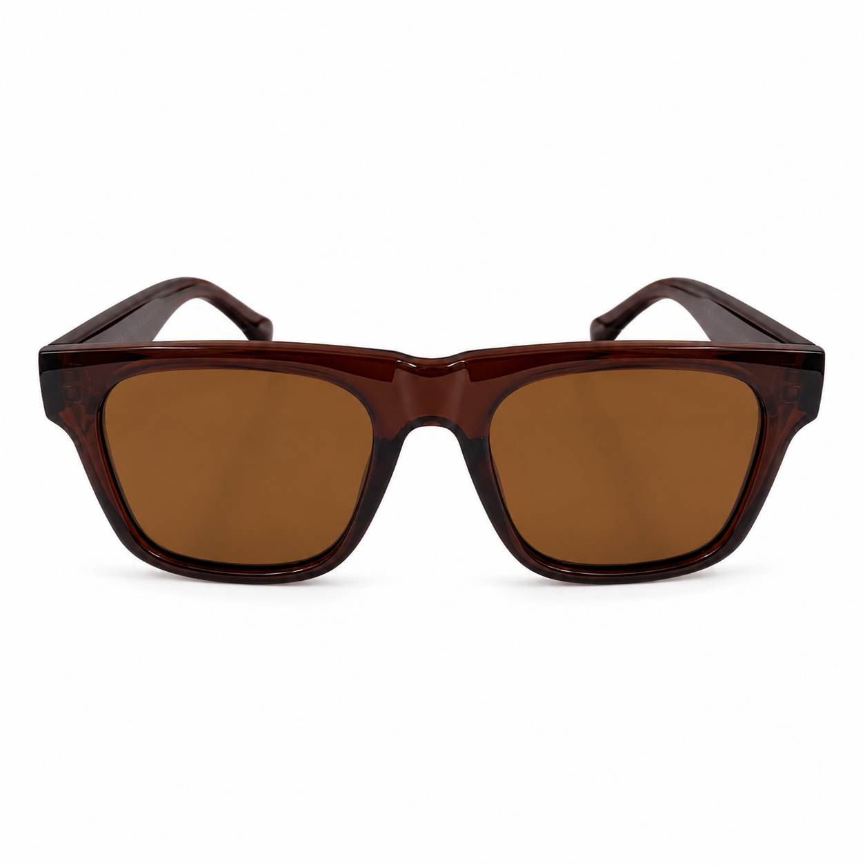 Polarized Sunglasses | Brown Square Frame | UV400 Protected | Unisex Fashion Eyewear