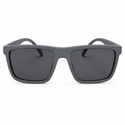 Grey Polarized Sunglasses | Square Frame UV400 Protection for Men & Women