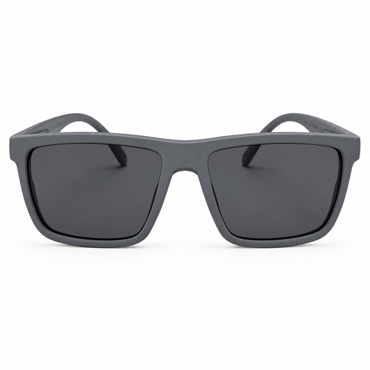 Grey Polarized Sunglasses | Square Frame UV400 Protection for Men & Women