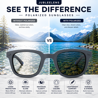 Matte Grey Cat-Eye Square Sunglasses | Lightweight Polarized Sunglasses