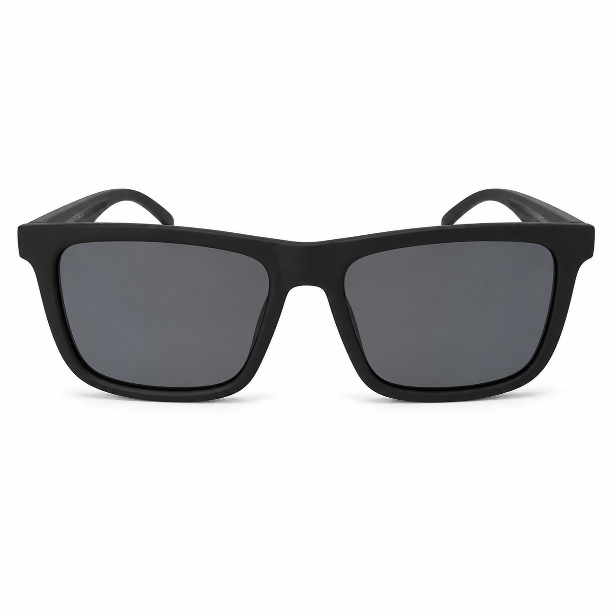 Matte Black Polarized Sunglasses | UV400 Protected Square Frame | Unisex Fashion Eyewear