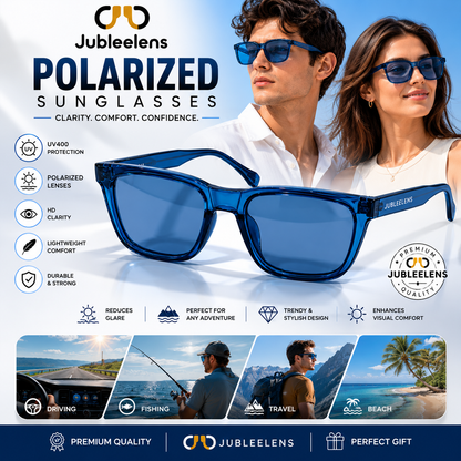 Full Rim Square Stylish & Premium UV Protected Sunglasses | Acetate Lines | Polarized and 100% UV Protected