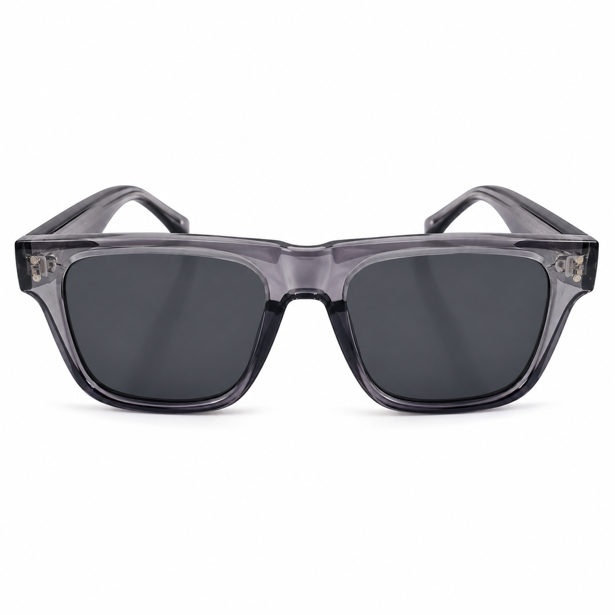 UV400 Polarized Sunglasses | Transparent Grey Frame | Lightweight Fashion Eyewear