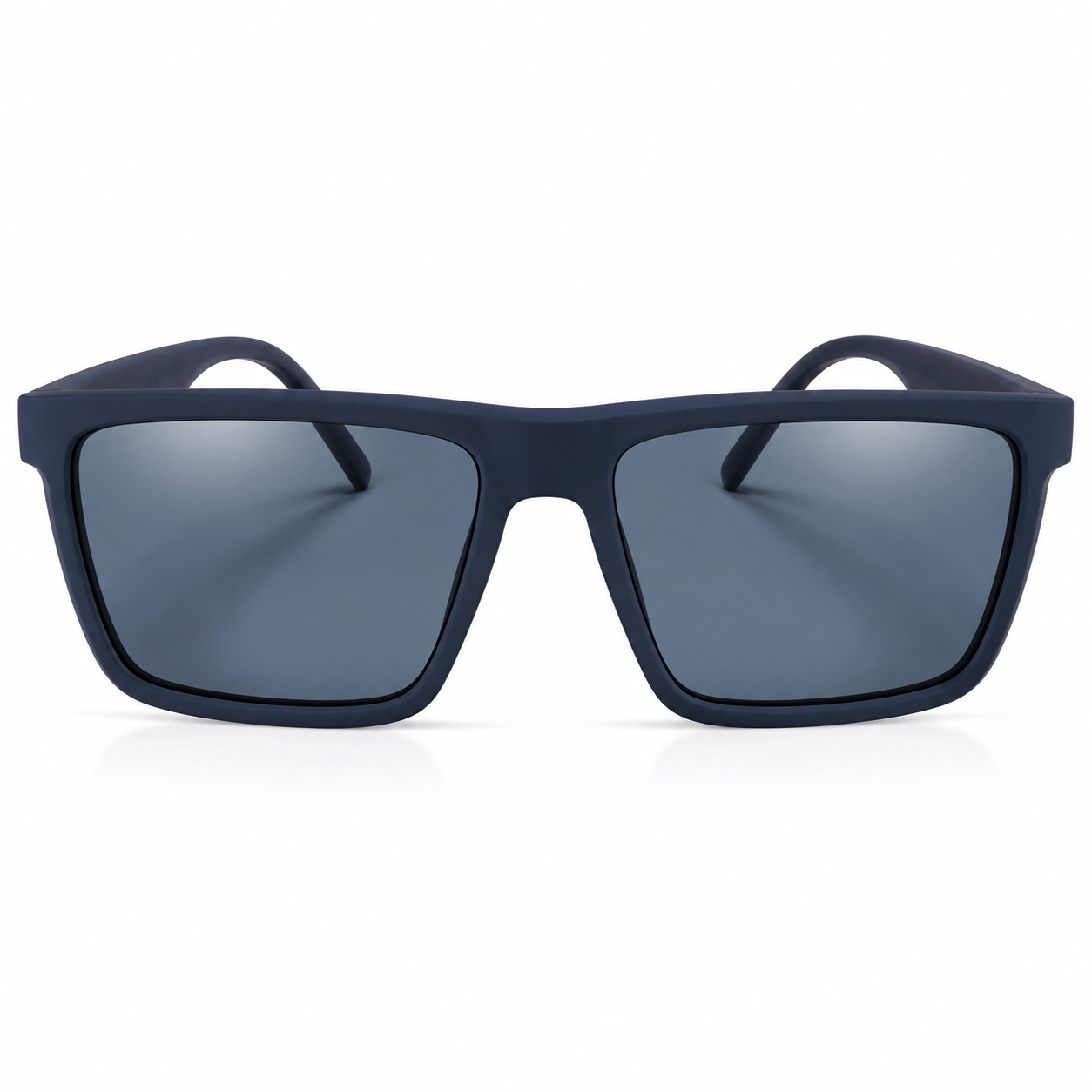 Matte Blue Square Sunglasses | Polarized Lenses | UV400 Protected Unisex Eyewear
