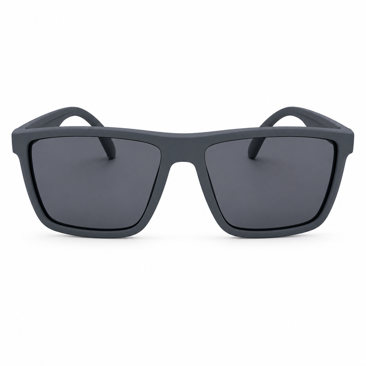 Matte Grey Polarized Sunglasses | Square Frame UV400 Eyewear