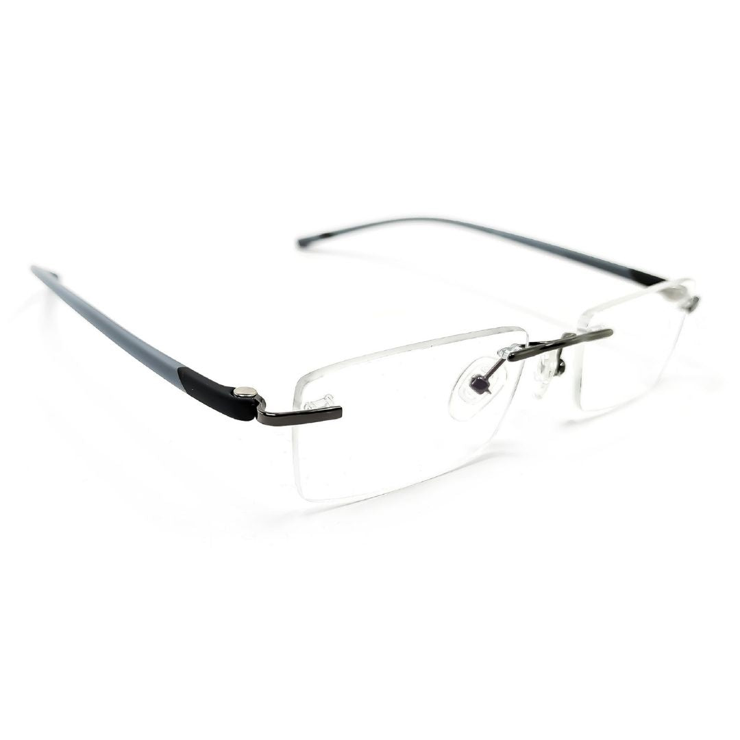 Jubleelens Rectangular Rimless Medium Frame (50mm)