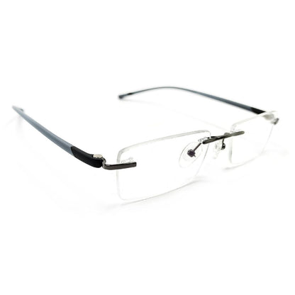 Jubleelens Rectangular Rimless Medium Frame (50mm)