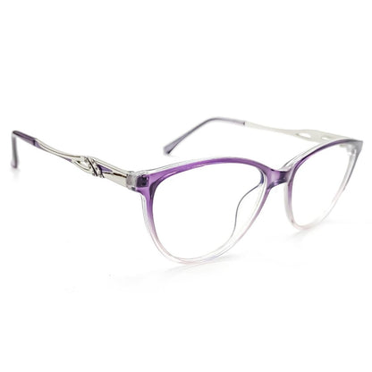 Jubleelens Cupper Purple Cat Eye Rimmed Frame For Women- 73407