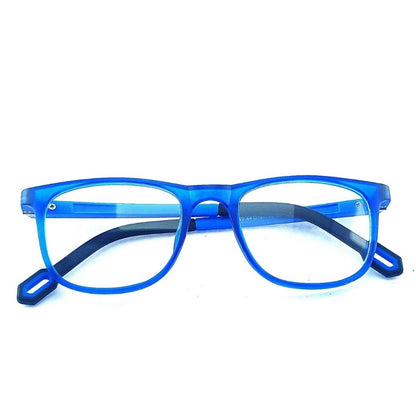 Small Blue Rectangular Jubleelens® frames Kids Frame wit Eye Protection