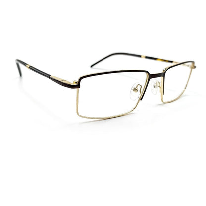 Jubleelens Black Full Rim Rectangular Metallic Medium Frame (52mm)