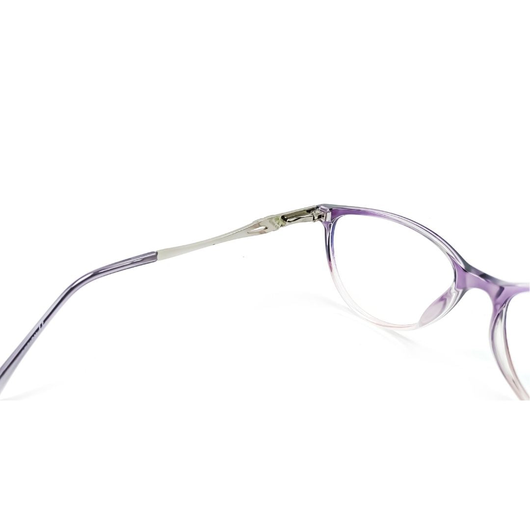 Jubleelens Cupper Purple Cat Eye Rimmed Frame For Women- 73407