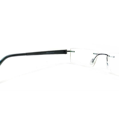 Jubleelens® Rectangular Black Rimless Frame For Unisex