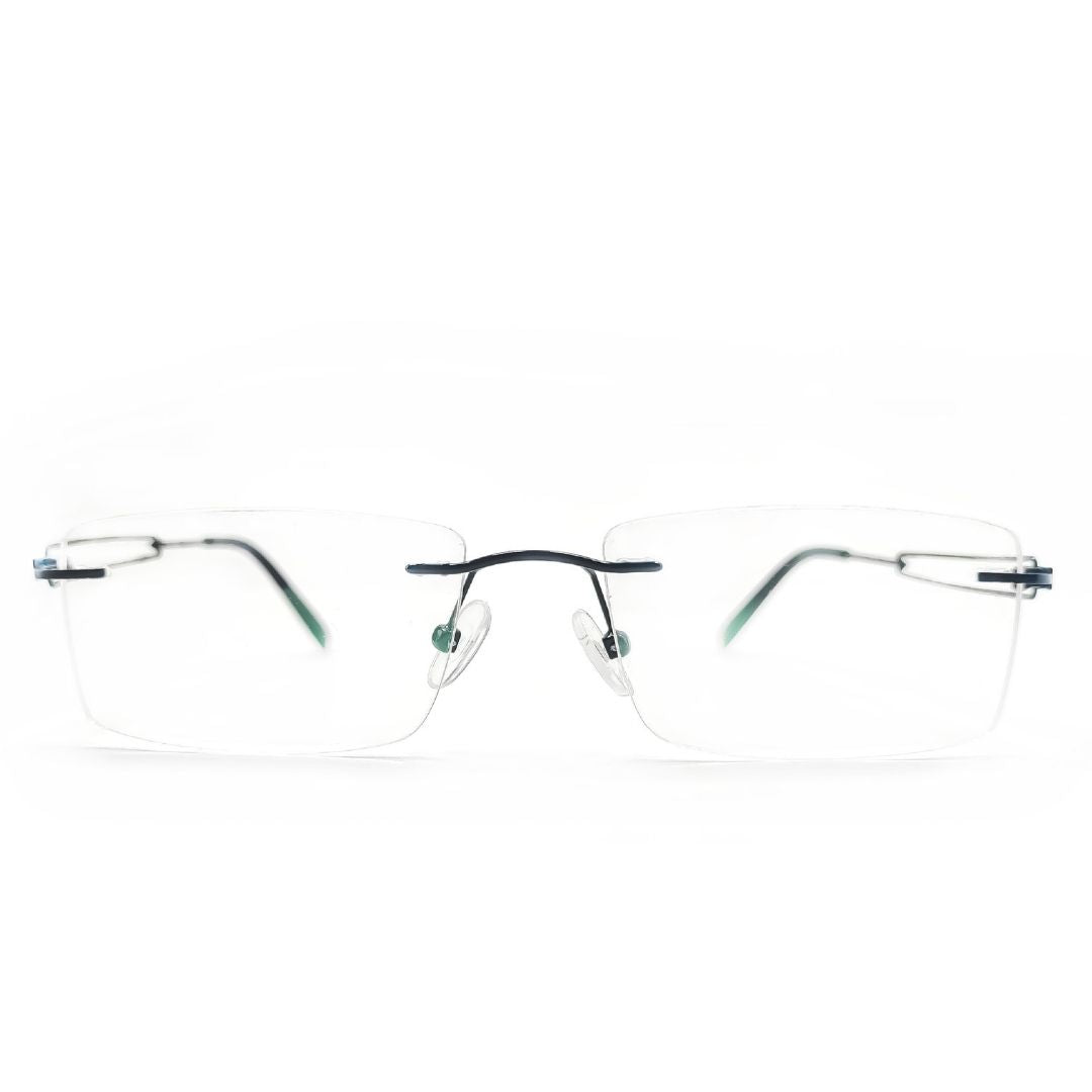 Gunmetal Lightweight Eyeglasses Rimless Frame Like Sunfire-SFE004