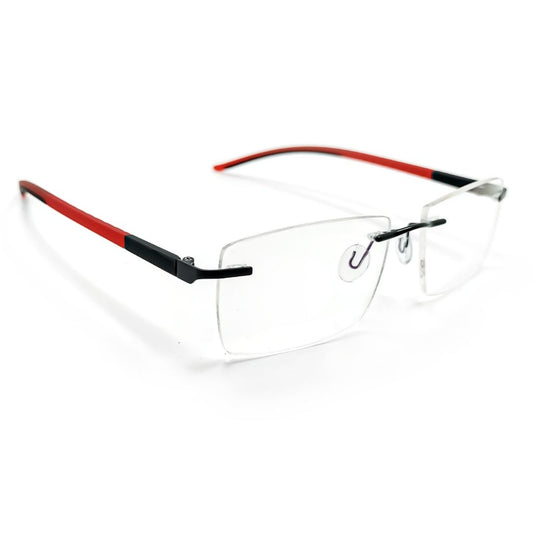 Black and Red Black Rimless