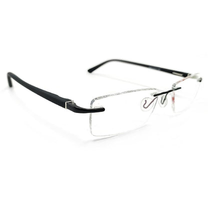 Jubleelens® Rimless Black Rectangular Frame