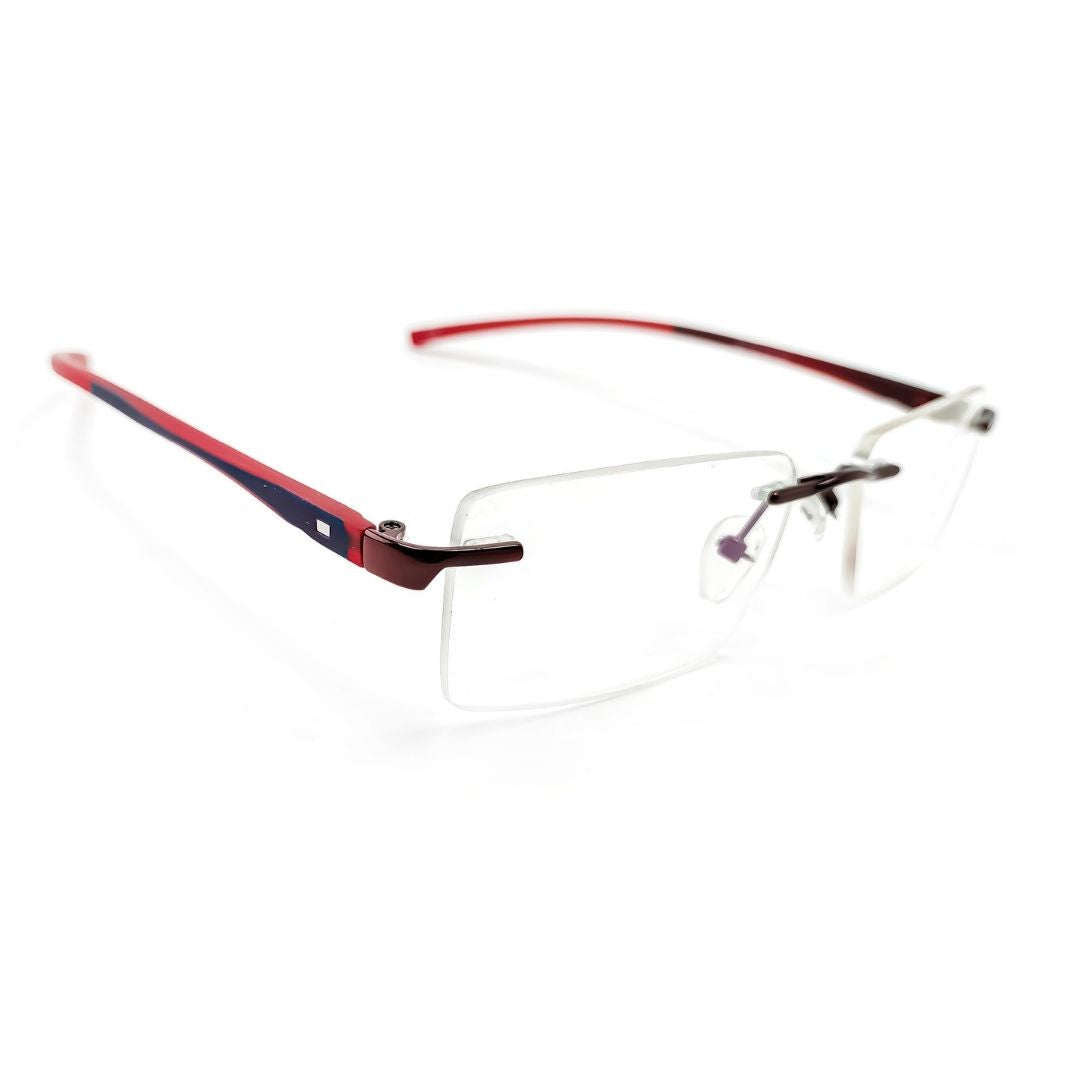 Jubleelens Rimless Rectangular Prism Frame