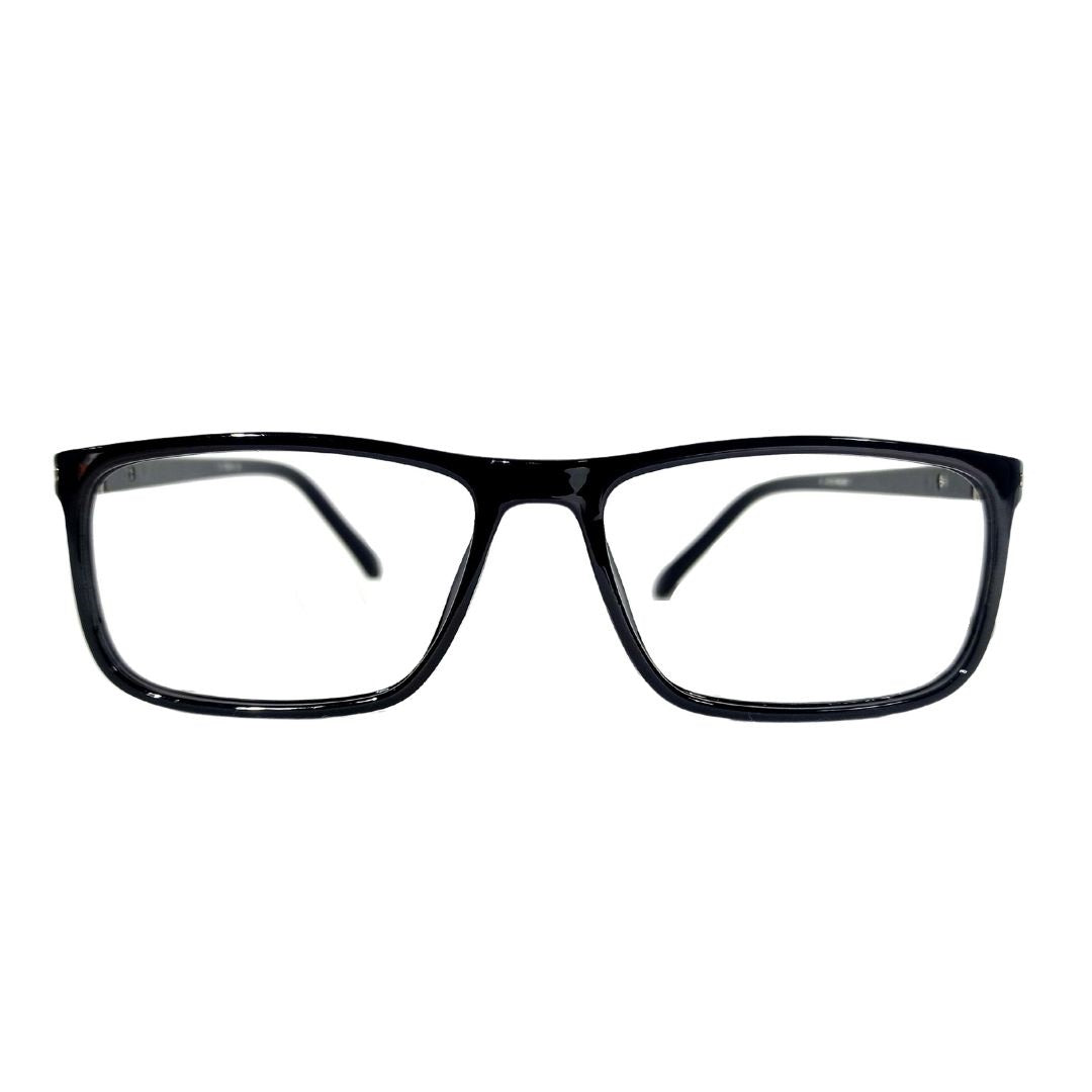 Black Rectangular Jubleelens® Full Rim Spectacles Frames For Unisex- U-5004
