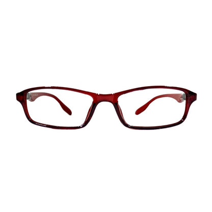 Red Rectangular Jubleelens® For Unisex Kids Frame- 910